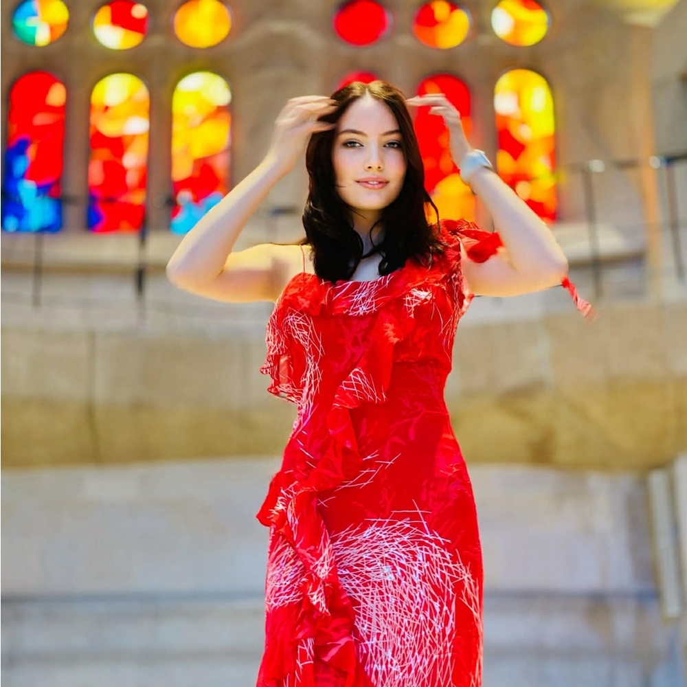 Silk Chiffon Bohemian Dress - Bridesmaids Bridal